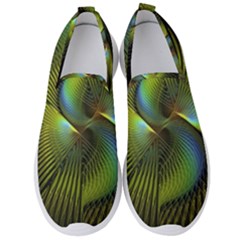 Fractal Abstract Design Fractal Art Men s Slip On Sneakers by Pakrebo