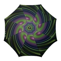 Fractal Pastel Fantasy Colorful Golf Umbrellas by Pakrebo