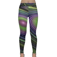 Fractal Pastel Fantasy Colorful Classic Yoga Leggings by Pakrebo