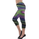 Fractal Pastel Fantasy Colorful Lightweight Velour Capri Leggings  View3