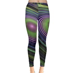 Fractal Pastel Fantasy Colorful Inside Out Leggings by Pakrebo