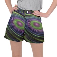 Fractal Pastel Fantasy Colorful Ripstop Shorts by Pakrebo