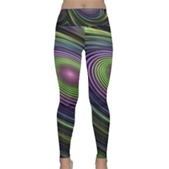 Fractal Pastel Fantasy Colorful Lightweight Velour Classic Yoga Leggings by Pakrebo