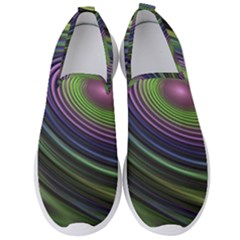 Fractal Pastel Fantasy Colorful Men s Slip On Sneakers by Pakrebo