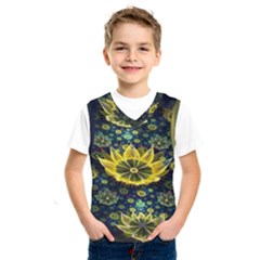 Fractal Undersea Flowers Abstract Kids  Sportswear by Pakrebo