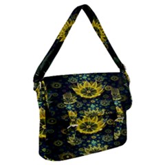 Fractal Undersea Flowers Abstract Buckle Messenger Bag by Pakrebo