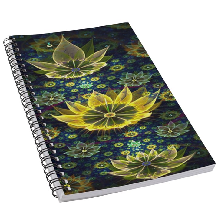 Fractal Undersea Flowers Abstract 5.5  x 8.5  Notebook