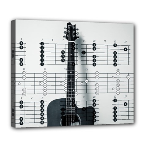 Guitar Chords Guitar Chords Chord Deluxe Canvas 24  X 20  (stretched) by Pakrebo