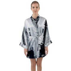 Guitar Chords Guitar Chords Chord Long Sleeve Kimono Robe by Pakrebo