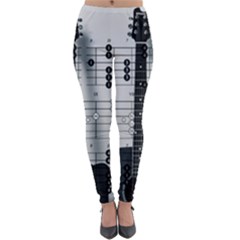 Guitar Chords Guitar Chords Chord Lightweight Velour Leggings by Pakrebo