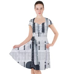 Guitar Chords Guitar Chords Chord Cap Sleeve Midi Dress by Pakrebo