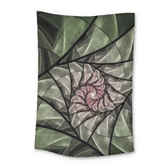 Fractal Flowers Floral Fractal Art Small Tapestry by Pakrebo