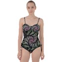 Fractal Flowers Floral Fractal Art Sweetheart Tankini Set View1