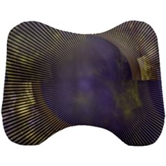 Fractal Earth Rays Design Planet Head Support Cushion by Pakrebo