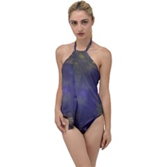 Fractal Earth Rays Design Planet Go With The Flow One Piece Swimsuit by Pakrebo