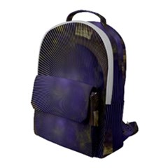 Fractal Earth Rays Design Planet Flap Pocket Backpack (large) by Pakrebo