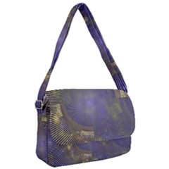 Fractal Earth Rays Design Planet Courier Bag by Pakrebo