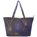 Fractal Earth Rays Design Planet Full Print Shoulder Bag View1