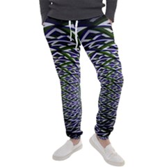 Fractal Blue Green Mirror Flowers Men s Jogger Sweatpants by Pakrebo