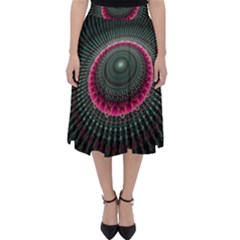 Fractal Circle Fantasy Texture Classic Midi Skirt by Pakrebo