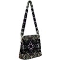 Fractal Design Pattern Texture Zipper Messenger Bag View1