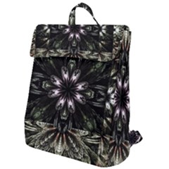 Fractal Design Pattern Texture Flap Top Backpack