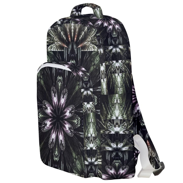 Fractal Design Pattern Texture Double Compartment Backpack