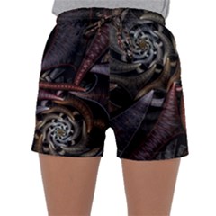 Geometry Math Fractal Art Sleepwear Shorts by Pakrebo