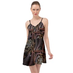 Geometry Math Fractal Art Summer Time Chiffon Dress