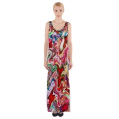 Rp 10 Maxi Thigh Split Dress by ArtworkByPatrick