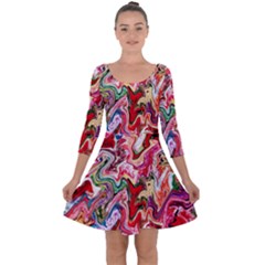 Rp 10 Quarter Sleeve Skater Dress by ArtworkByPatrick