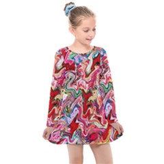 Rp 10 Kids  Long Sleeve Dress by ArtworkByPatrick