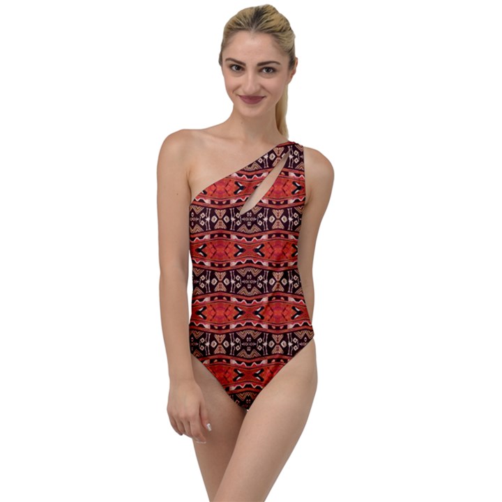 RP-2-2 COLORFUL To One Side Swimsuit