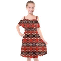 Rp-2-2 Colorful Kids  Cut Out Shoulders Chiffon Dress by ArtworkByPatrick