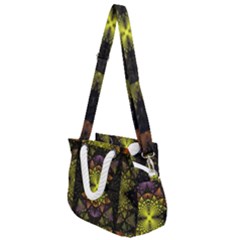 Fractal Multi Color Geometry Rope Handles Shoulder Strap Bag