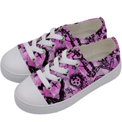 Pink Scene Kid Sketches Kids  Low Top Canvas Sneakers by ArtistRoseanneJones