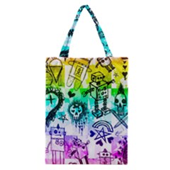 Rainbow Scene Kid Sketches Classic Tote Bag by ArtistRoseanneJones