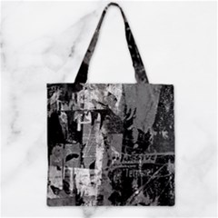 Urban Graffiti Zipper Grocery Tote Bag by ArtistRoseanneJones