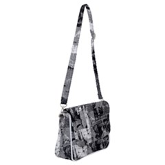 Urban Graffiti Shoulder Bag With Back Zipper