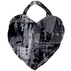 Urban Graffiti Giant Heart Shaped Tote