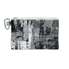 Urban Graffiti Canvas Cosmetic Bag (medium) by ArtistRoseanneJones