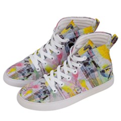 Graffiti Graphic Women s Hi-top Skate Sneakers by ArtistRoseanneJones