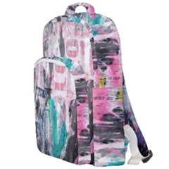 Graffiti Grunge Love Double Compartment Backpack by ArtistRoseanneJones