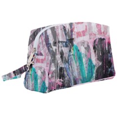 Graffiti Grunge Love Wristlet Pouch Bag (large)