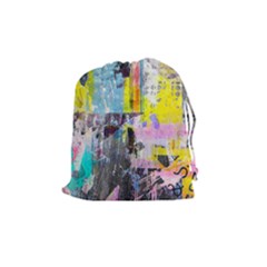 Graffiti Pop Drawstring Pouch (medium) by ArtistRoseanneJones