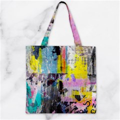 Graffiti Pop Zipper Grocery Tote Bag by ArtistRoseanneJones