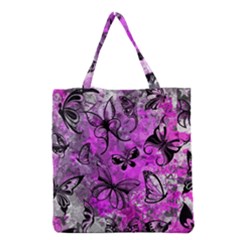 Butterfly Graffiti Grocery Tote Bag by ArtistRoseanneJones