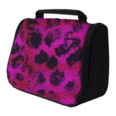 Pink Leopard Full Print Travel Pouch (small) by ArtistRoseanneJones