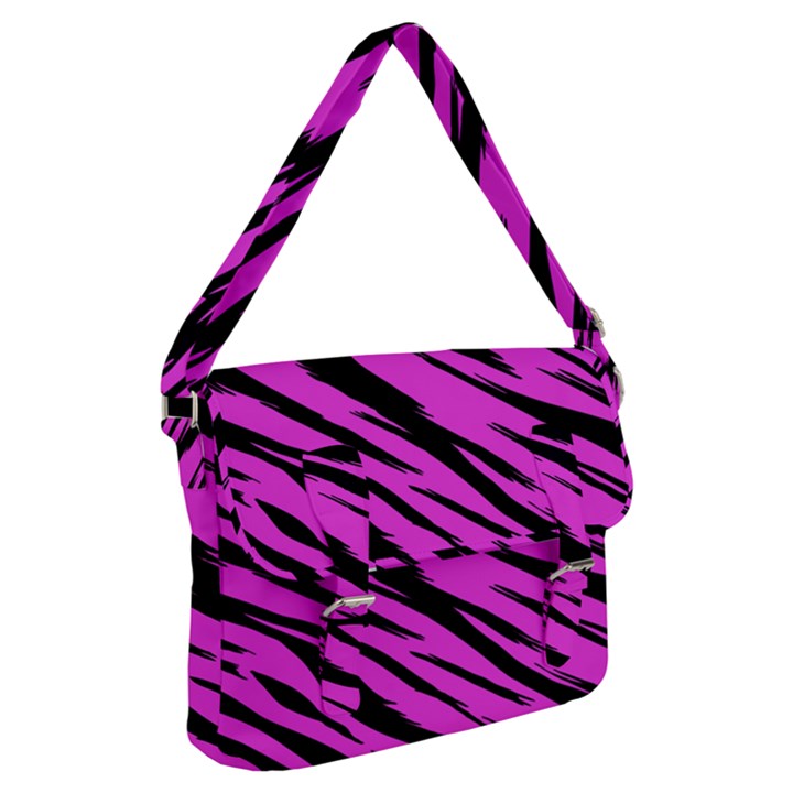 Pink Tiger Buckle Messenger Bag