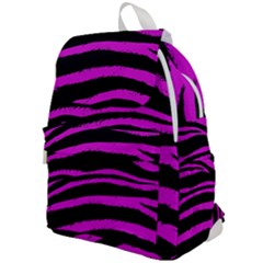 Pink Zebra Top Flap Backpack by ArtistRoseanneJones